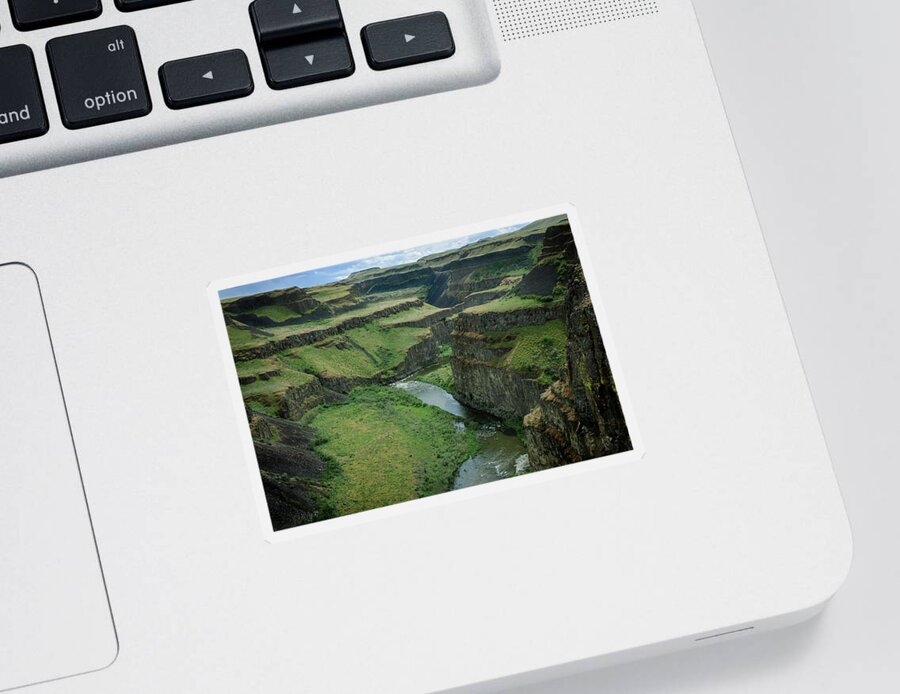 Scenics Sticker featuring the photograph Palouse River in Spring by Mary Lee Dereske