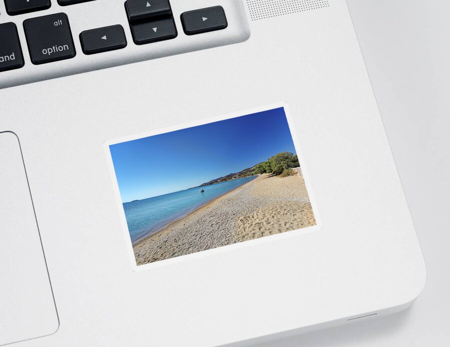 Panagia Sticker featuring the photograph Panagia beach of Antiparos, Greece by Constantinos Iliopoulos