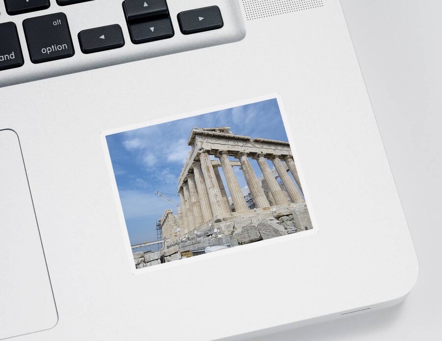 Parthenon Sticker featuring the photograph Parthenon rear by Lisa Mutch