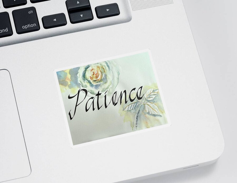  Sticker featuring the painting Patience by Tara Moorman