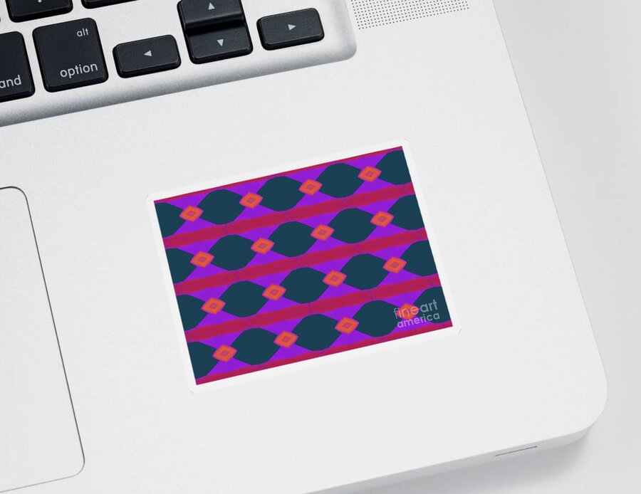 Digital Art Sticker featuring the digital art Pattern 005 by Mimulux Patricia No