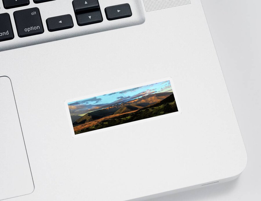 Mountains Sticker featuring the photograph Peloponnese landscape by Aleksander Rotner