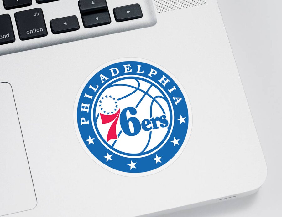 Philadelphia Sixers Sticker featuring the digital art Philadelphia Sixers by Grande Gues
