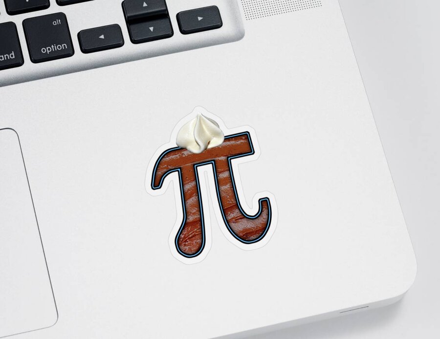 Chocolate Sticker featuring the photograph Pi - Food - Chocolate Pie by Mike Savad