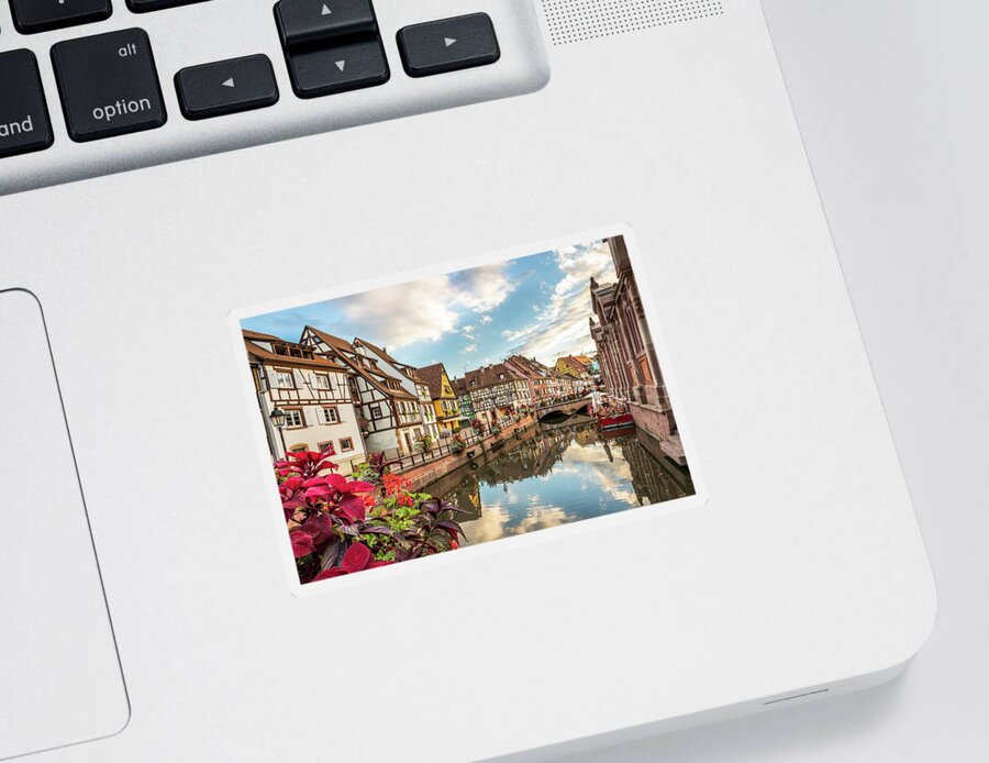 Colmar Sticker featuring the photograph Picture Perfect Colmar, France by Elvira Peretsman
