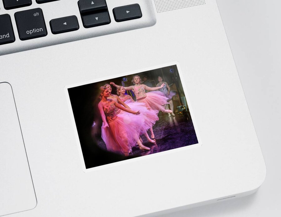 Ballerina Sticker featuring the photograph Ping Faries by Craig J Satterlee