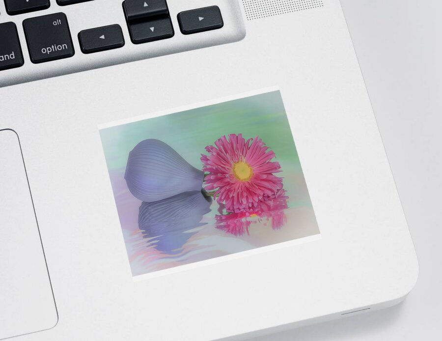 Pink Aster Sticker featuring the photograph Pink Asters Beauty by Sylvia Goldkranz