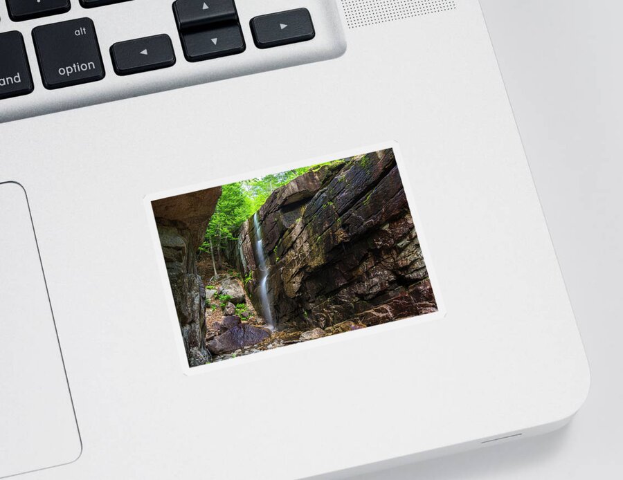 Pitcher Sticker featuring the photograph Pitcher Falls Horizontal by White Mountain Images