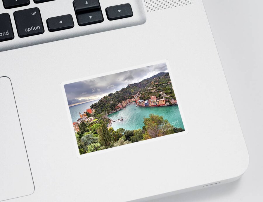 National Park Sticker featuring the photograph Portofino - The Bay - Italy by Paolo Signorini