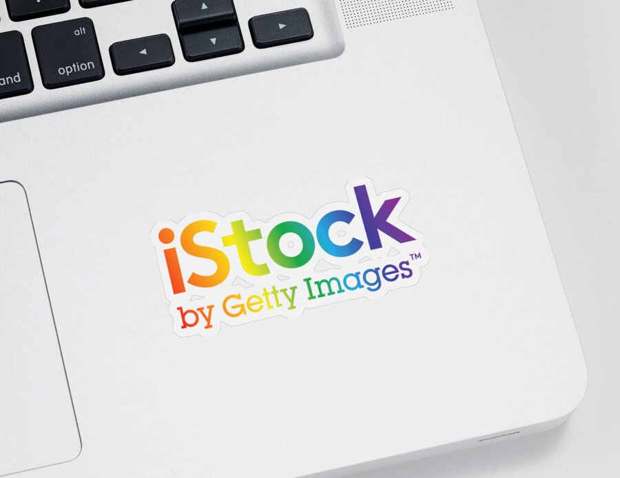 Getty Images Logo Sticker featuring the digital art Logo Pride 003 by Getty Images