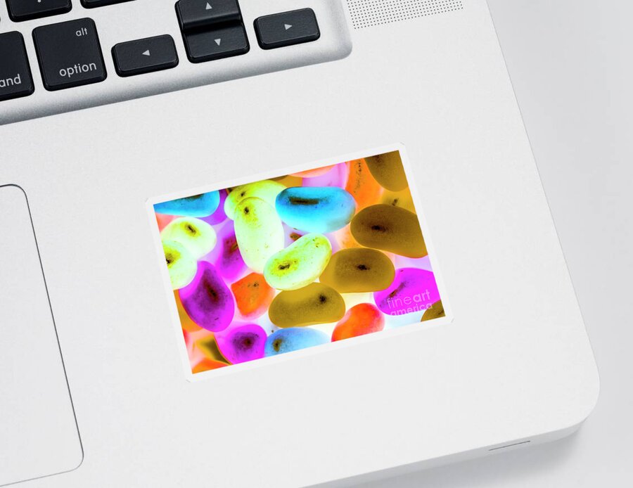 Jellybeans Sticker featuring the photograph Rainbow Candy by Jorgo Photography
