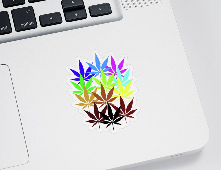 Druggy Sticker featuring the digital art Recent 29 by David Bridburg