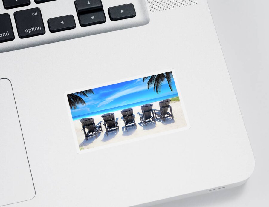 Ocean Sticker featuring the photograph Recipe for the Perfect Beach Day by Mark Andrew Thomas