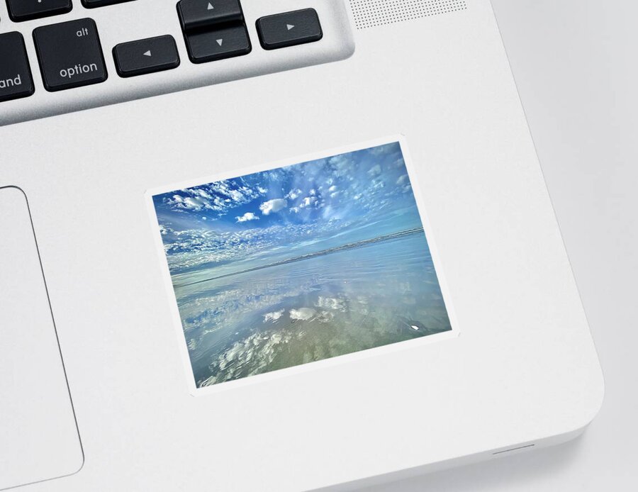 Seascape Sticker featuring the photograph Reflected by Daniele Smith
