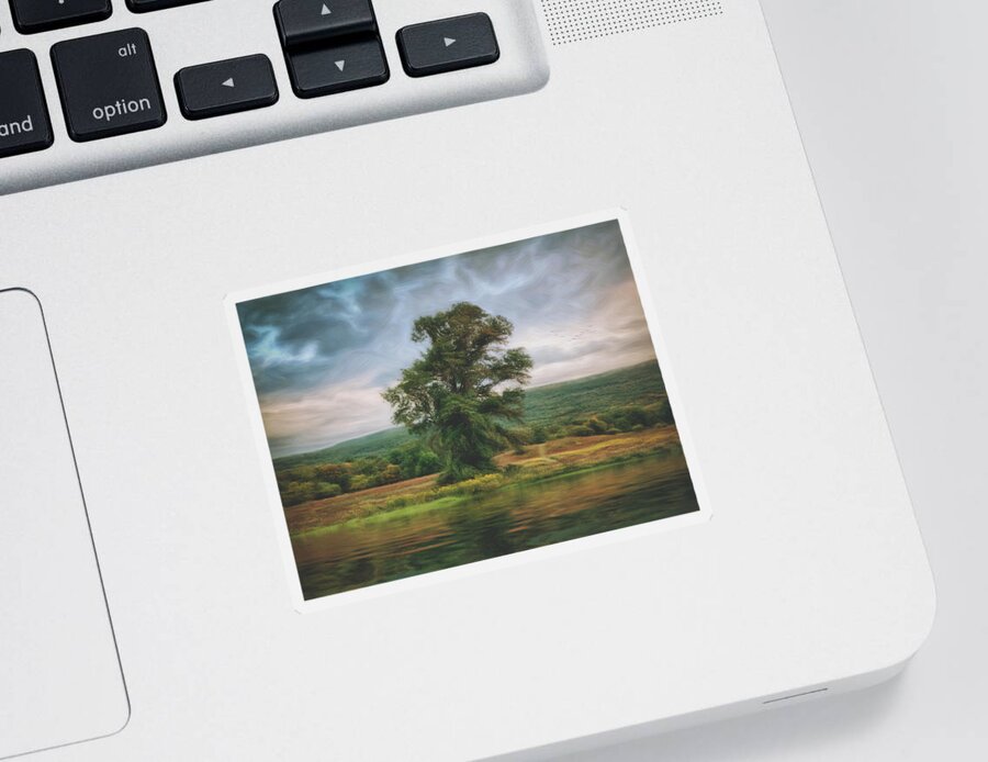 Tree Sticker featuring the photograph Resplendent Tree by Carol Whaley Addassi