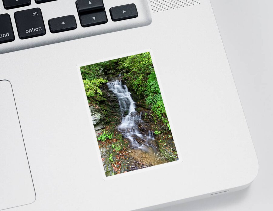 Roadside Sticker featuring the digital art Roadside Waterfall 4 by Phil Perkins