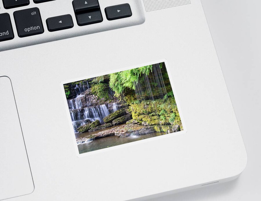 Waterfalls Sticker featuring the photograph Rock Island State Park 25 by Phil Perkins