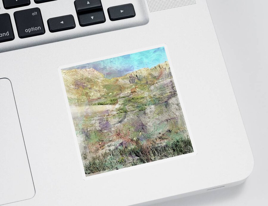 Rocks Photo Sticker featuring the mixed media Rocks by Bob Pardue