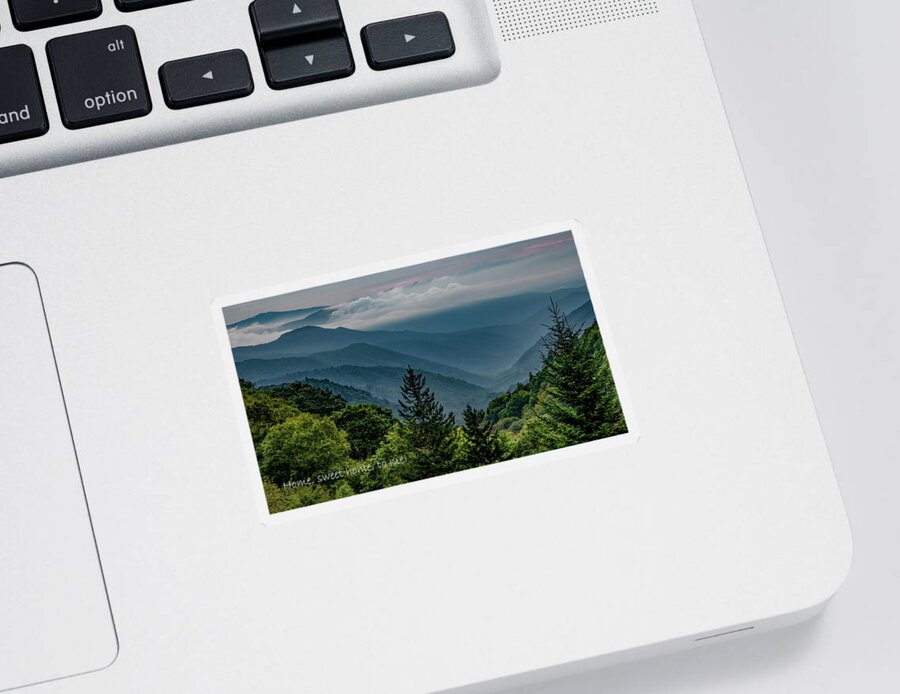  Mountains Sticker featuring the photograph Rocky Top, Tennessee by Marcy Wielfaert