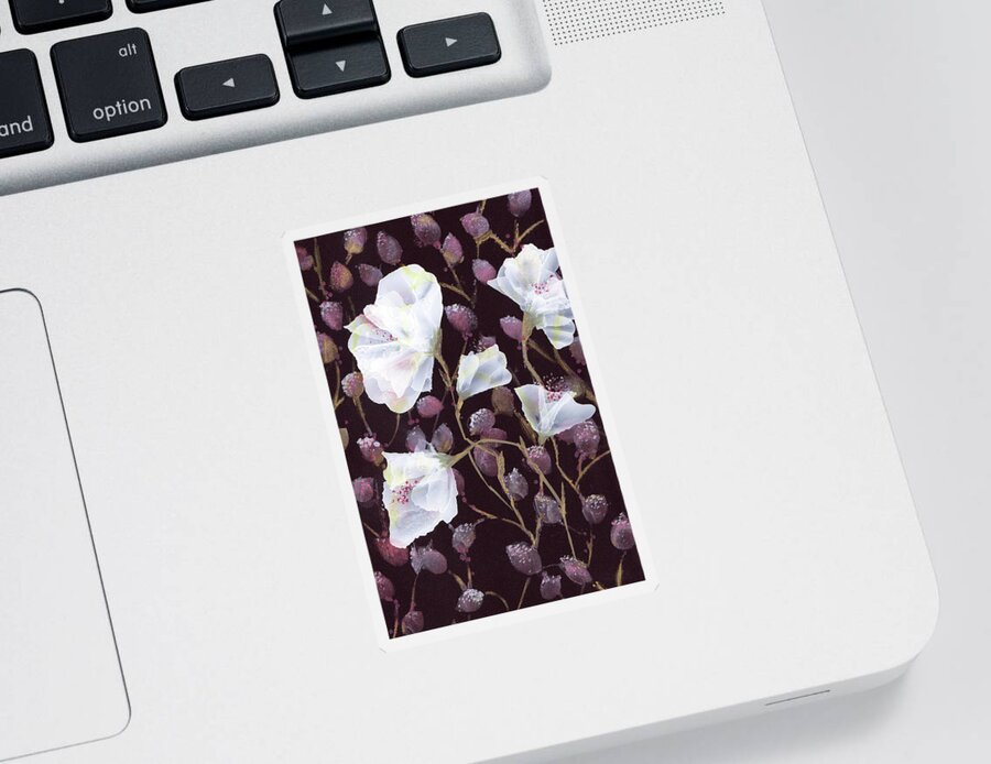 Floral Sticker featuring the painting Romance by Kimberly Deene Langlois