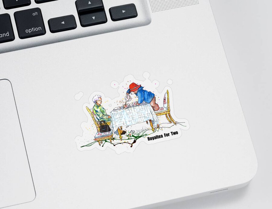 Paddington Sticker featuring the painting Royaltea For Two by Miki De Goodaboom