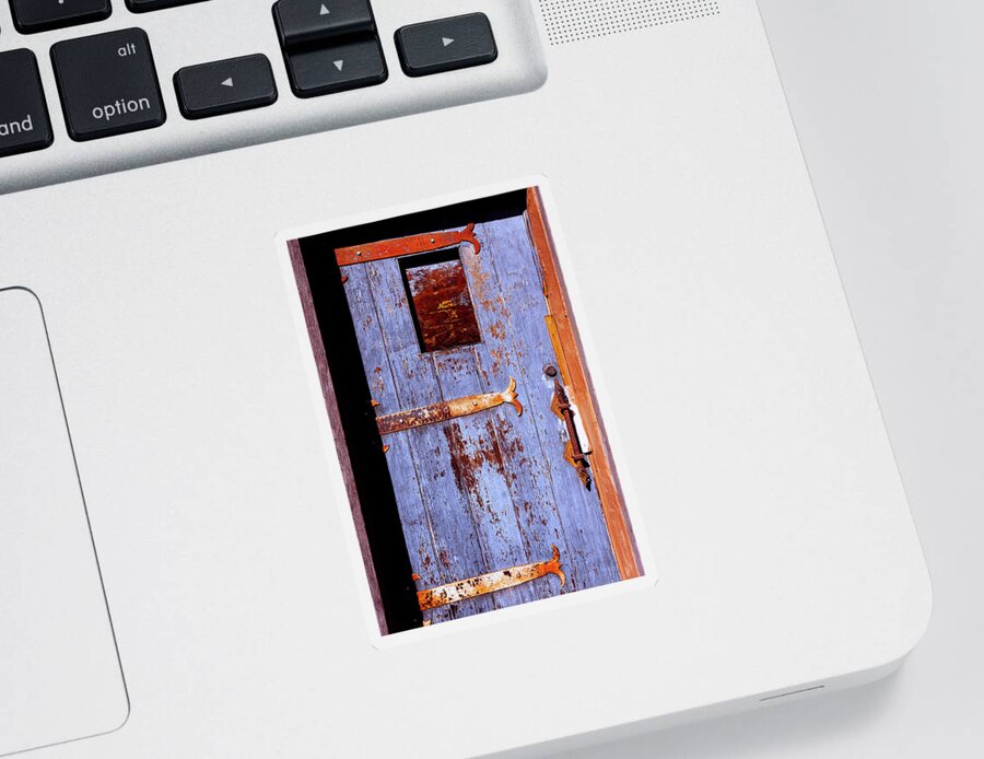 Architecture Sticker featuring the photograph Rustic Doors Windows Palm Springs 0395-100 by Amyn Nasser