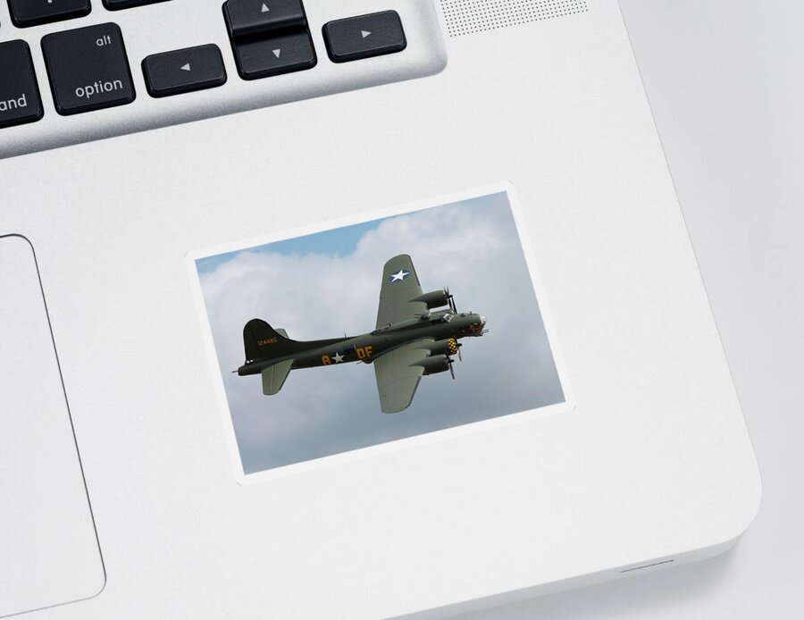 2021 Sticker featuring the photograph Sally-B Side View East Kirkby Air Show 2021 by Scott Lyons