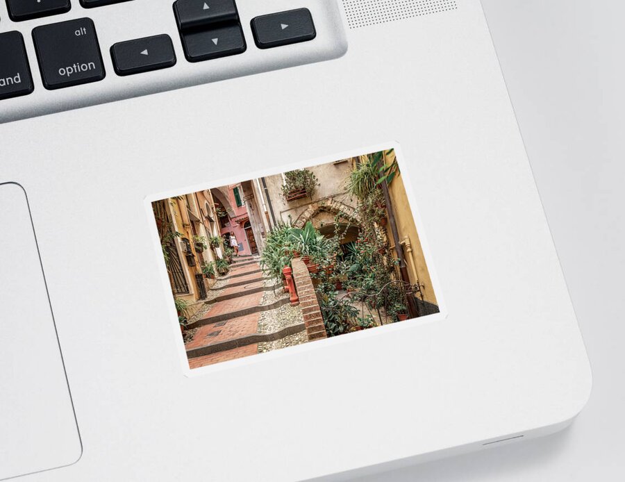 Decoration Sticker featuring the photograph San Remo old Town, Italy by Benoit Bruchez