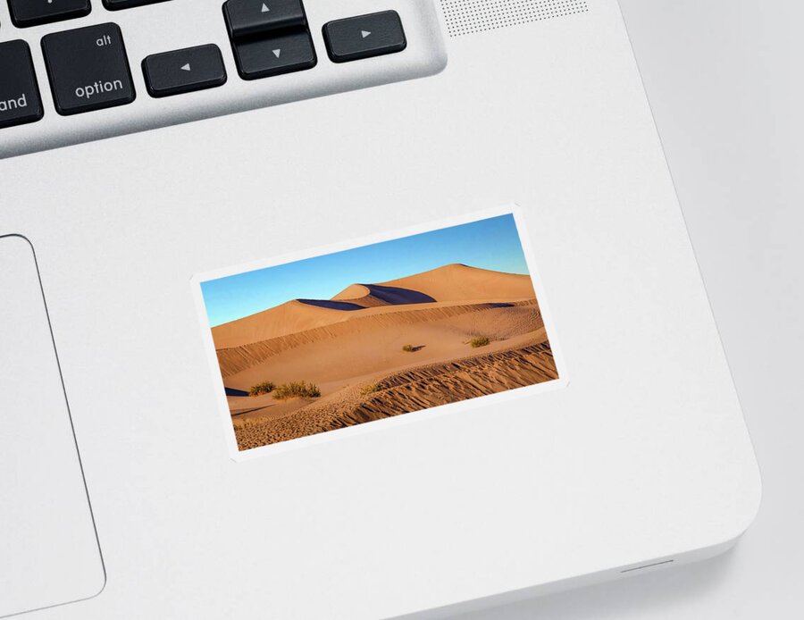 Mesquite Dunes Sticker featuring the photograph Sand Dunes by Rebecca Herranen