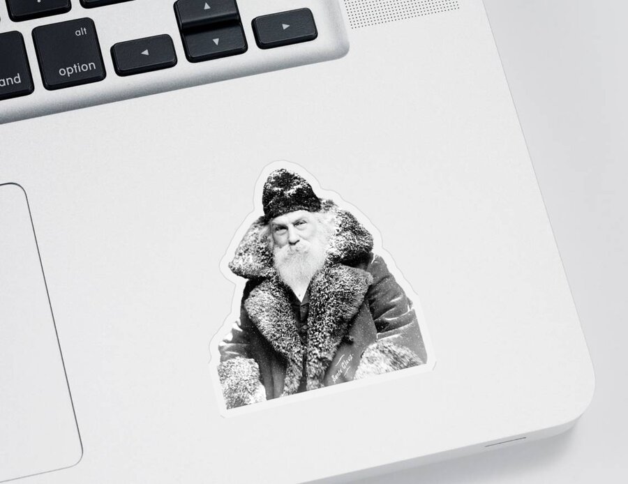 Santa Claus Sticker featuring the digital art Santa Claus by David Bridburg