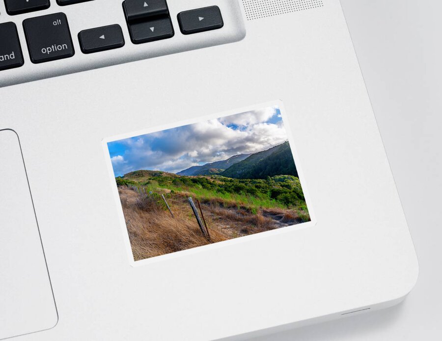 Santa Lucia Mountains Sticker featuring the photograph Santa Lucia Mountains by Derek Dean