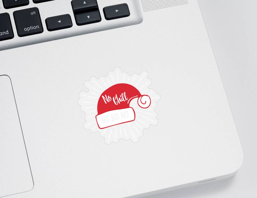 Christmas 2023 Sticker featuring the digital art Santa No Chill by Flippin Sweet Gear
