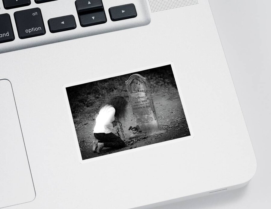 Graveside Sticker featuring the photograph Shackled by Vanessa Thomas