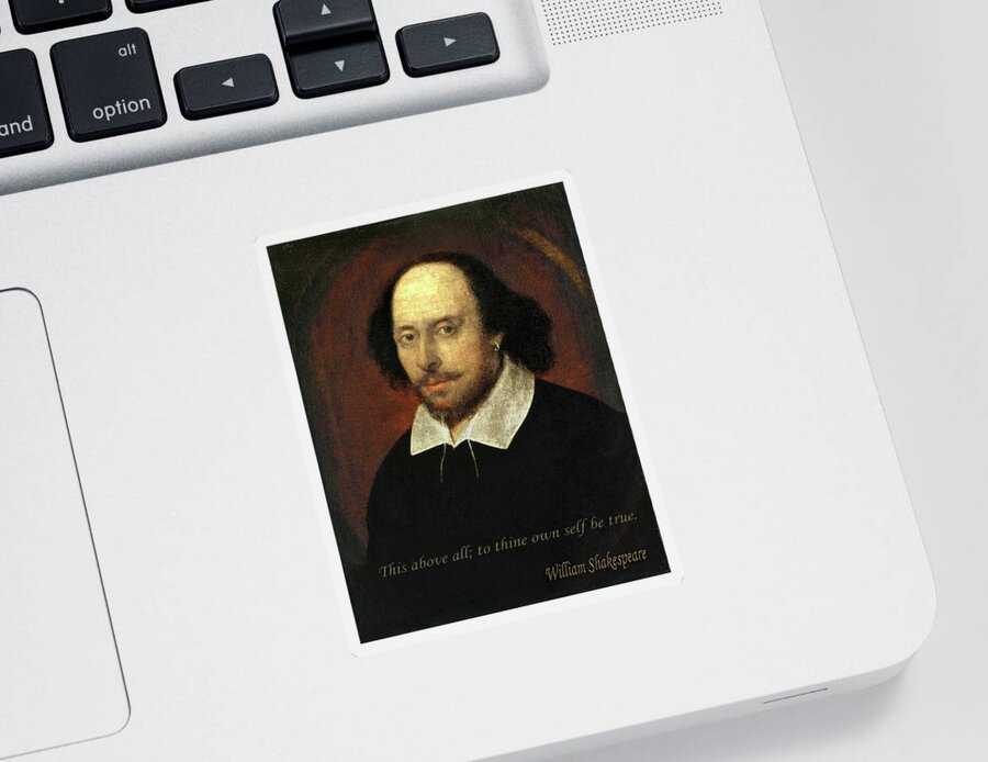 Shakespeare Sticker featuring the photograph Shakespeare 6 by Andrew Fare
