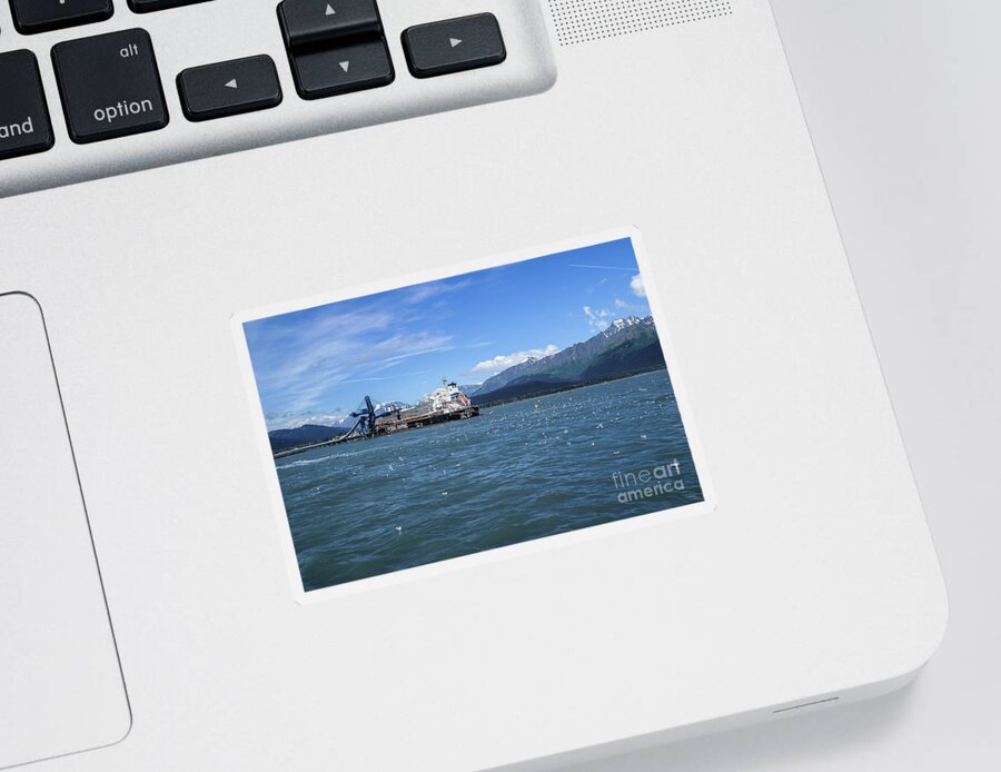 Alaska Sticker featuring the photograph Ships At Seward Bay by Jennifer White