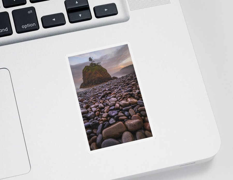 Oregon Sticker featuring the photograph Short Beach Sunrise by Darren White