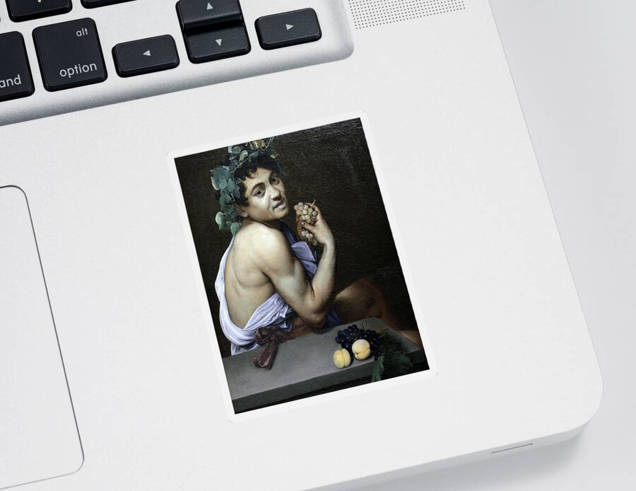 Sick Sticker featuring the painting Sick Young Bacchus by Michelangelo Merisi da Caravaggio