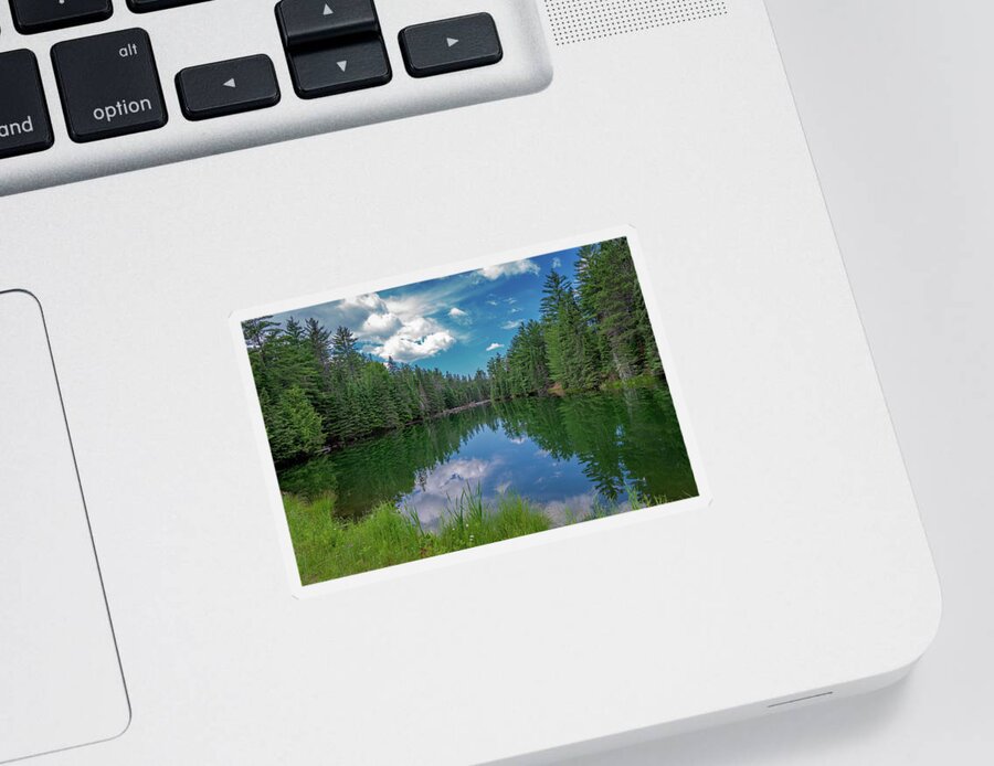 Footsore Fotography Sticker featuring the photograph Silver Creek Flooding by Gary McCormick