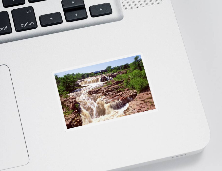 Sioux Falls Sticker featuring the photograph Sioux Falls - South Dakota by Mike McGlothlen