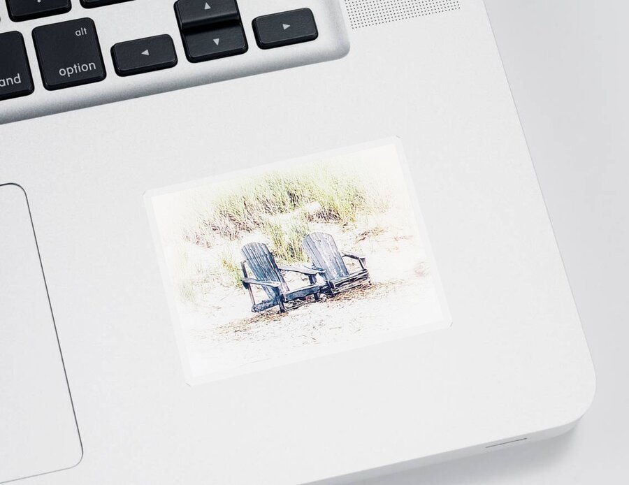 Beach Sticker featuring the photograph Sit with Me by Dark Whimsy