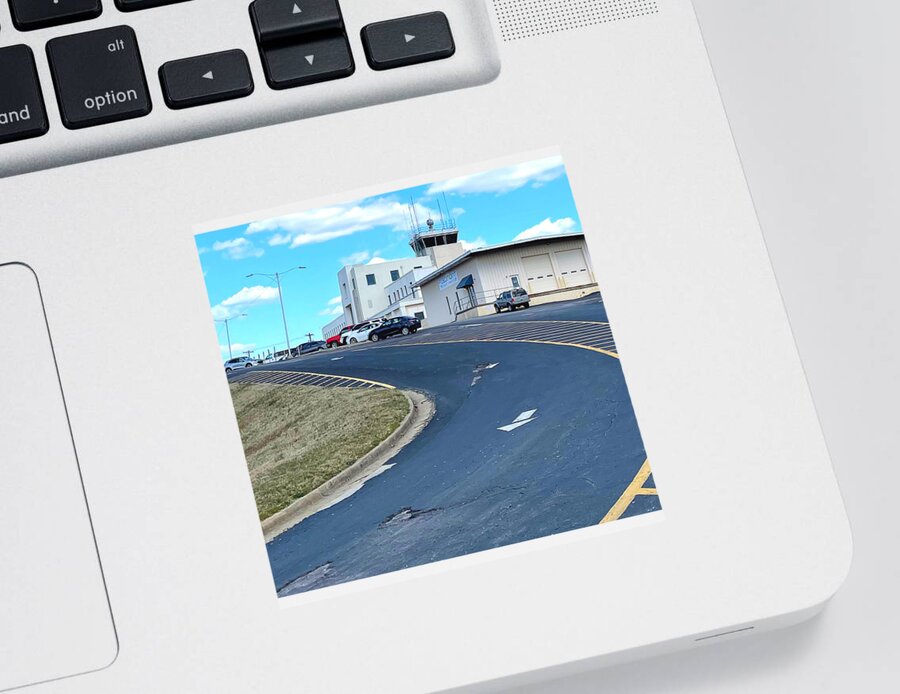 Smith Reynolds Airport Sticker featuring the photograph Smith Reynolds Airport by Lee Darnell