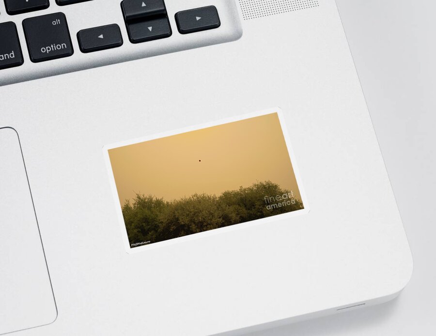 Smoke Sticker featuring the photograph smoke from California, U.S.A. fires, August 13, 2020, El Dorado National Forest, Lake Tahoe by PROMedias US