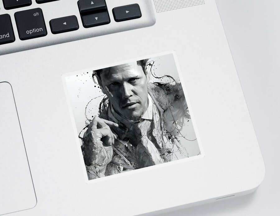 Dean Winters Sticker featuring the digital art Snap - Mayhem - Dean Winters by Fred Larucci