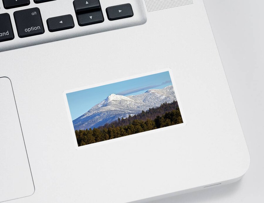 Mt Chocorua Sticker featuring the photograph Snow on Mt Chocorua New Hampshire by John Rowe