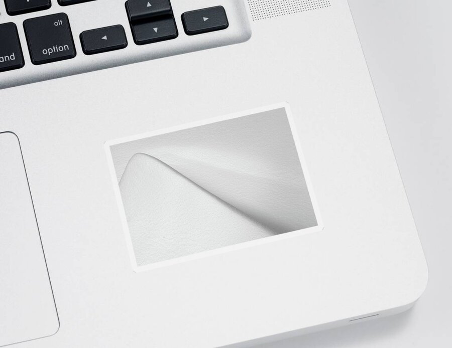 Snow-ripple Sticker featuring the photograph Snow Wave by Martin Vorel Minimalist Photography