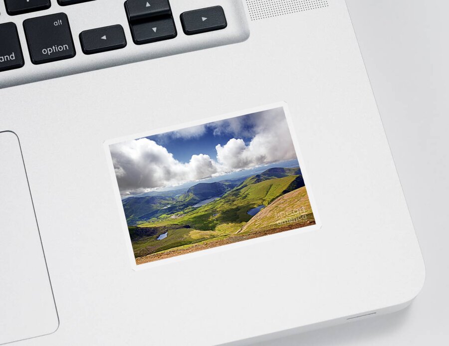 Beautiful Sticker featuring the photograph Snowdonia landscape by Jane Rix