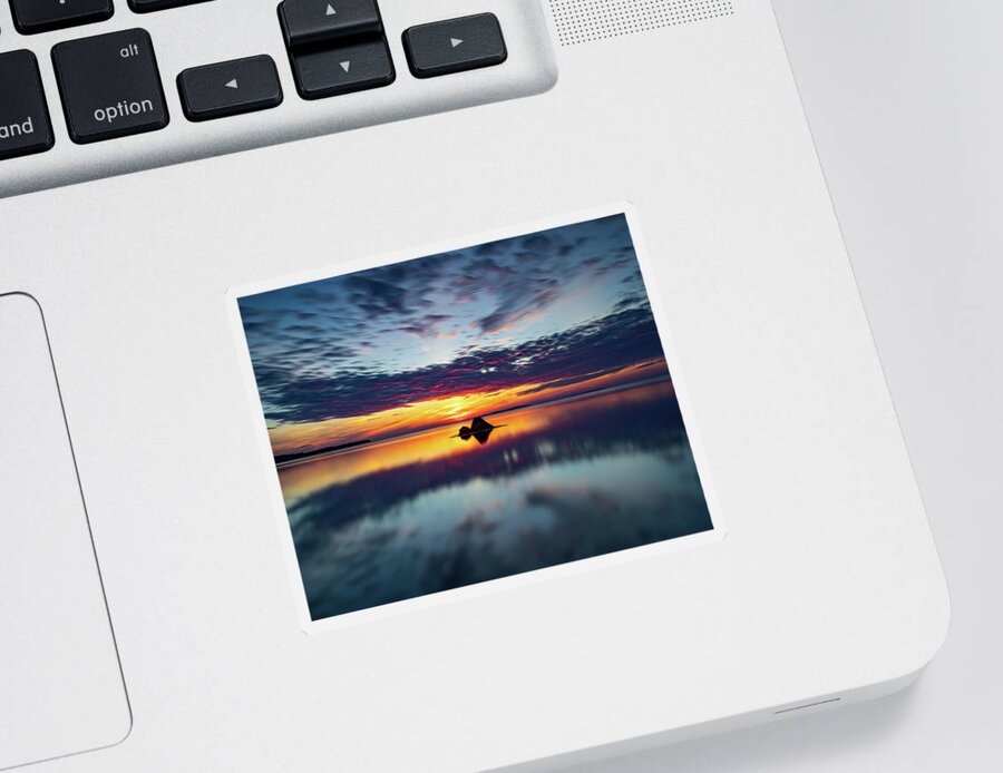 Long Exposure Sticker featuring the photograph Soft Blue by William Bretton