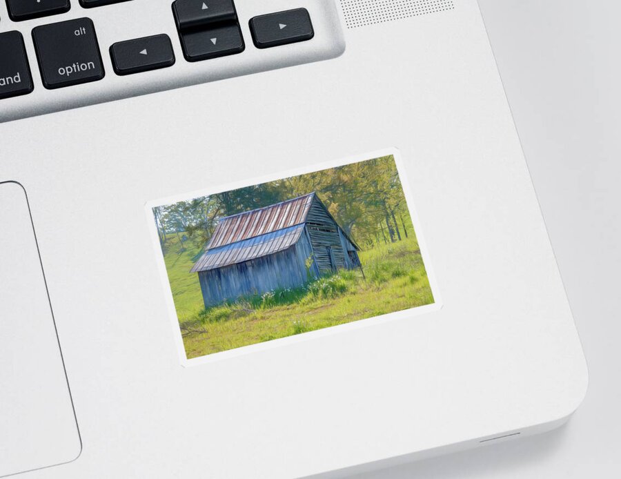 Tennessee Sticker featuring the photograph Soft Tones of A Rustic Spring Morning by Marcy Wielfaert