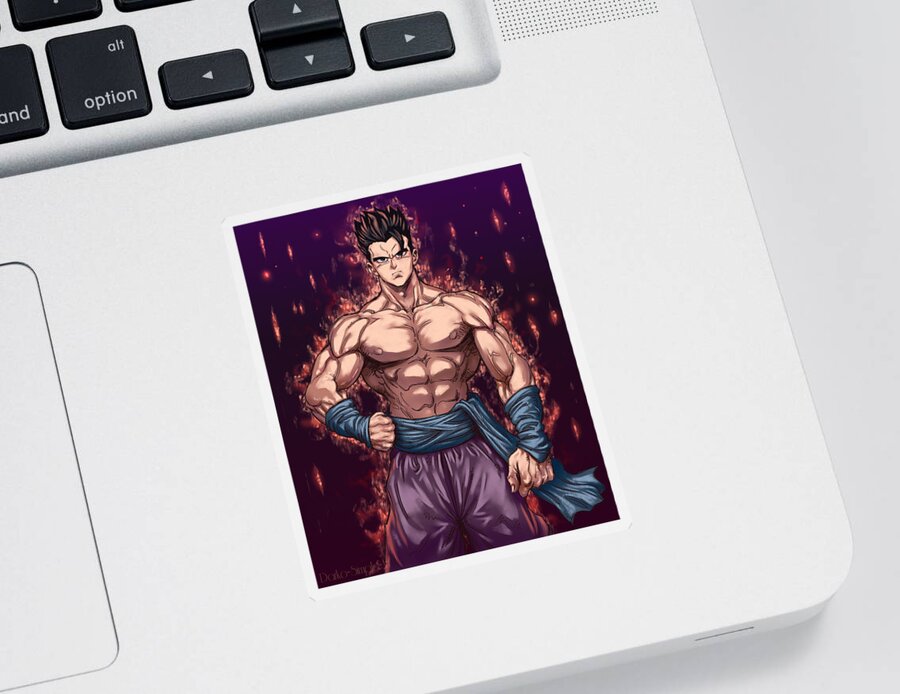 Son Gohan Sticker featuring the digital art Son Gohan - Full Power by Darko B