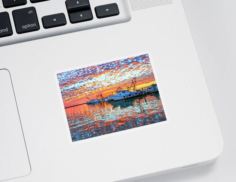 Sunrise Sticker featuring the photograph Speckled Sunrise by Ty Husak